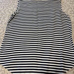 Navy and White Striped Tank Top